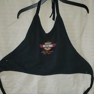Vintage Rare Embroidered Willie Nelson Born For Trouble Halter Top- Luck, Texas